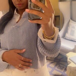 Haute Hippie Gray Knit Sweater